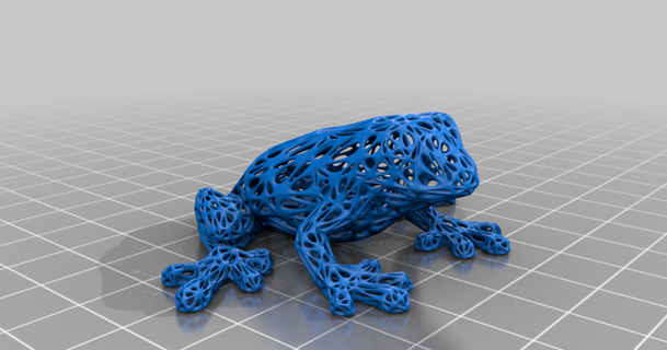 hollow mesh frog voronoi style thekwijibo download free stl model printablescom 3d models art & design sculptures 3d print model - Mito3D