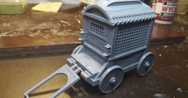 Drennheim prison Chariot code2 Télécharger libre stl modèle imprimablescom 3d modèles jouets Jeux planche 28mm aos code2works 3d print model - Mito3D