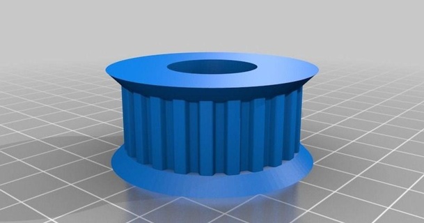 24-tooth xl timing belt pulley19mm shaft themakersworkbench download free stl model printablescom 3d models printers accessories customized 3d print model - Mito3D