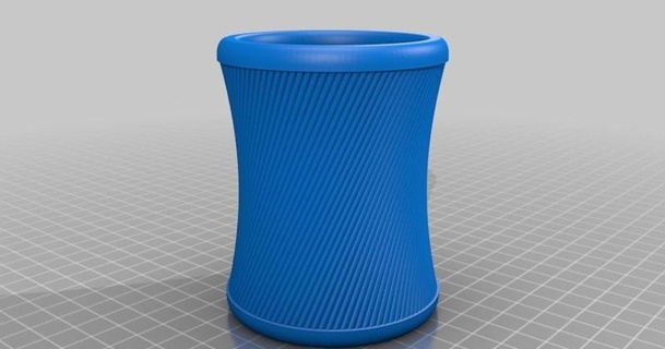 hyperbolic pencil cup sjogerst download free stl model printablescom 3d models household house equipment 3d print model - Mito3D