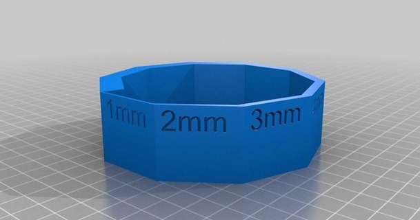 1-10 mm wall thickness tester sjogerst download free stl model printablescom 3d models printers test 3d print model - Mito3D