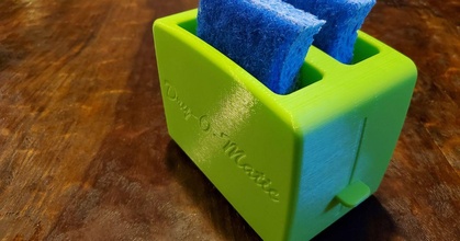 dry matic esponja tostadora cwcdesigns descargar gratis stl modelo imprimiblescom 3d modelos casa cocina flujo aire limpiar limpiador limpieza desagüe 3d print model - Mito3D