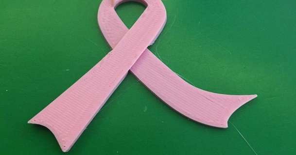 breast cancer ribbons veng1 download free stl model printablescom 3d models fashion accessories 3d print model - Mito3D