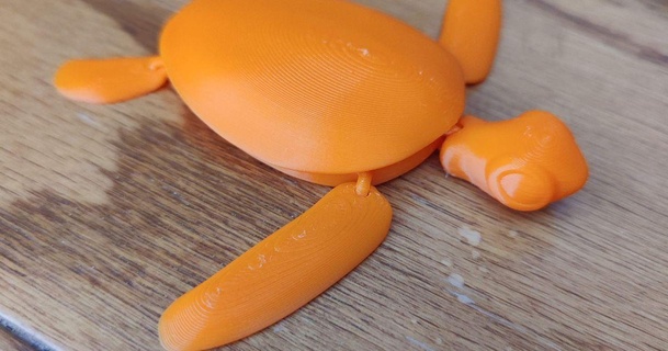 artikuliert Baby Meer Schildkröte trilobyte3d download frei stl Modell Printablescom 3d Modelle Spielzeuge Spiele Aktion Zahlen Statuen artikulieren artikulierte Figur artikuliertes 3d print model - Mito3D
