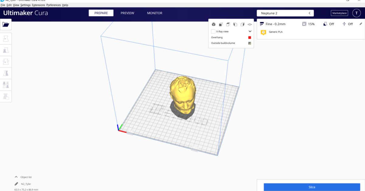 Neptun 2 Profil toylerrr download frei stl Modell Printablescom 3d Modelle Hobby Macher Werkzeuge elegooneptune2 neptune2 3D print model - Mito3D