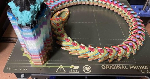 impresión sitio articulado kobra cobra anycubic arsa13 descargar gratis stl modelo imprimiblescom 3d modelos juguetes juegos animales articulados serpiente articulada 3d print model - Mito3D