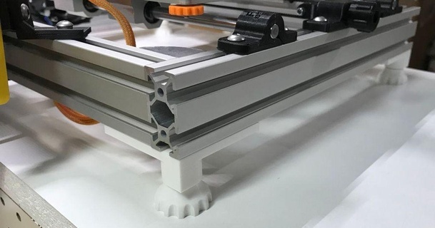 am8 adjustable corner plate construtor download free stl model printablescom 3d models printers - upgrades feet foot 3d print model - Mito3D