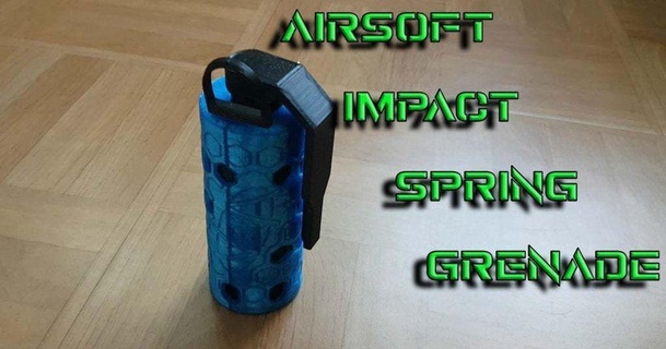 airsoft impact spring grenade avieira download free stl model printablescom 3d models sports & outdoor 3d print model - Mito3D