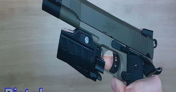 airsoft pistolet grenade lanceur oiseau Télécharger libre stl modèle imprimablescom 3d modèles sports Extérieur lance grenades picatinny 3d print model - Mito3D