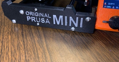 Prusa Mini Brief Einsätze versiegeln download frei stl Modell Printablescom 3d Modelle Drucker Upgrades Briefe Prusamini Inlay 3d print model - Mito3D