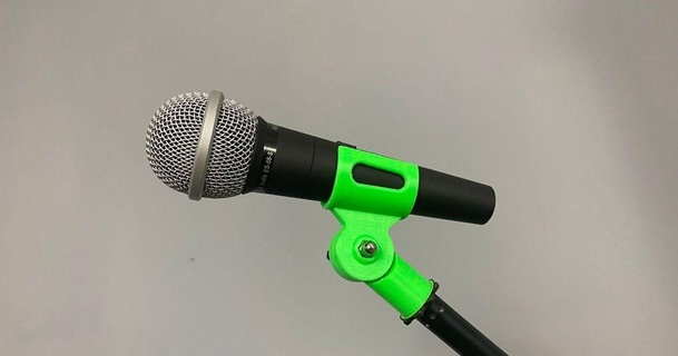 microphone holder mic stand lilmikey download free stl model printablescom 3d models hobby & makers music 3d print model - Mito3D