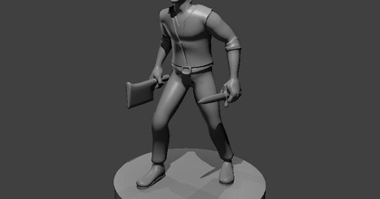 npc collection 2 mz4250 download free stl model printablescom 3d models toys & games board archer dnd fighter knight mage 3d print model - Mito3D