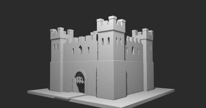 tiny castle mz4250 download free stl model printablescom 3d models toys & games board fort 3d print model - Mito3D