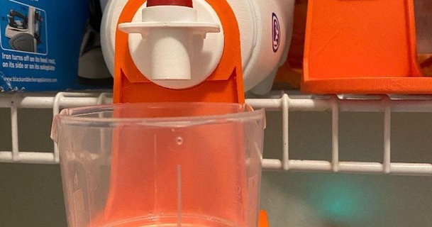 Wäsche Waschmittel messen Tasse hängend Regal Filmhirn download frei stl Modell Printablescom 3d Modelle Haushalt Haus Ausrüstung 3d print model - Mito3D