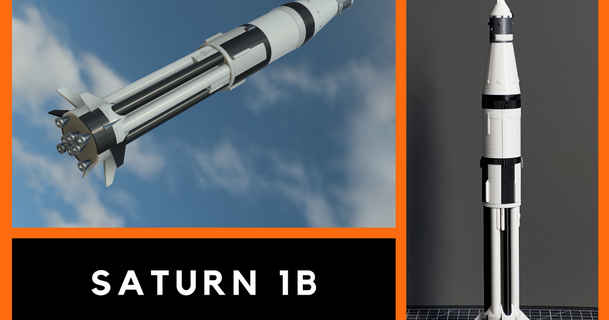 Saturno 1b multipartes 1 200 Mañana descargar gratis stl modelo imprimiblescom 3d modelos aprendizaje física astronomía Fusee nasa cohete espacio 3d print model - Mito3D