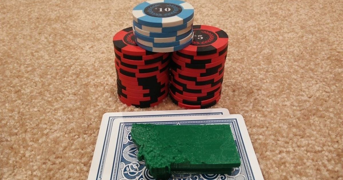 topografisch Montana Poker Karte Verschließer uwcharlie1983 download frei stl Modell Printablescom 3d Modelle Spielzeuge Spiele Deckel Cardcapper zocken Glücksspiel 3D print model - Mito3D