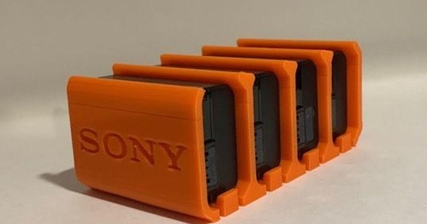 Sony 4x 6x Kamera Batterie Halter Unterstützung np fw50 k2 Kevin download frei stl Modell Printablescom 3d Modelle Hobby Macher Elektronik Batteriehalter sonya7iii Sonyalpha 3d print model - Mito3D