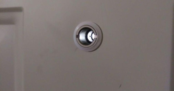 door peep view hole escutcheon 14mm edorfproductions download free stl model printablescom 3d models household house equipment 3d print model - Mito3D