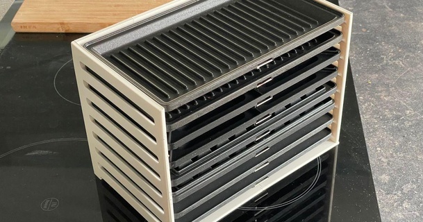 Tefal abur cubur Toplamak depolama raf steffenbew indir Bedava stl model printablescom 3d modeller ev halkı mutfak ızgara Gözleme sandviç Sandviç makinesi 3d print model - Mito3D