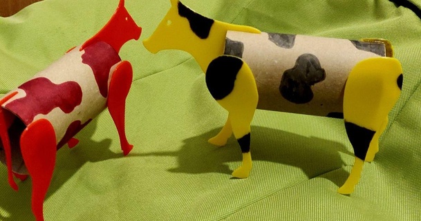 tp vacas ondaxx baixar livre stl modelo printablescom 3d modelos brinquedos jogos vaca montagem fácil crianças 3d print model - Mito3D