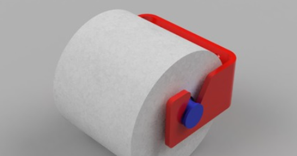 toilet roll soporte therathje descargar gratis stl modelo imprimiblescom 3d modelos casa baño papel higiénico 3d print model - Mito3D