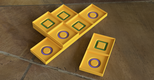 taijitu Fliesen Spiele kap42 download frei stl Modell Printablescom 3d Modelle Spielzeuge Tafel Brettspiel Brettspiele Brettspielkomponenten Spiel 3d print model - Mito3D