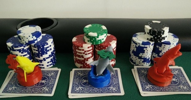 requin poker carte capsuleuse uwcharlie1983 Télécharger libre stl modèle imprimablescom 3d modèles jouets Jeux animal animaux attaque attaquer mordant 3d print model - Mito3D