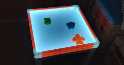 led light table juanfra download free stl model printablescom 3d models toys & games educational ikea ikealack kids lack 3d print model - Mito3D