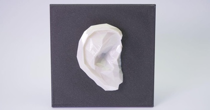 ear poly sculpture mikolas zuza download free stl model printablescom 3d models art & design sculptures colorchange lowpoly 3d print model - Mito3D