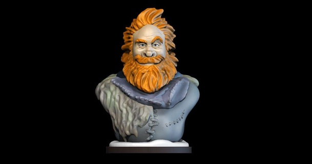 Tormund Giantsbane wekster descargar gratis stl modelo imprimiblescom 3d modelos juguetes juegos acción cifras estatuas caricatura Game of Thrones 3d print model - Mito3D