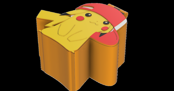 boite Pikachu Steve impressão baixar livre stl modelo printablescom 3d modelos casa decoração Pokémon 3d print model - Mito3D