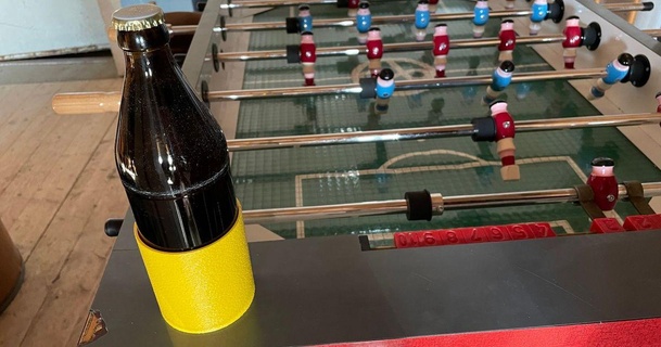 kickertischgetr nkehalter foosball table drink holder sharkworx download free stl model printablescom 3d models sports & outdoor indoor beer bier bottleholder kicker 3d print model - Mito3D