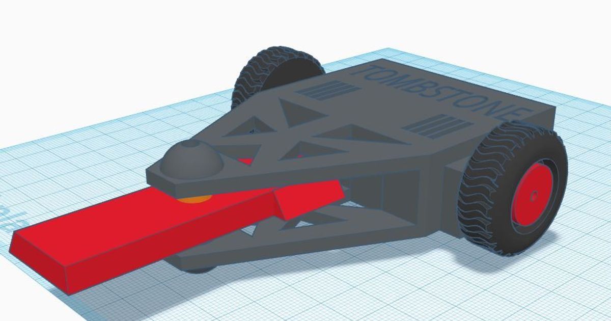 giocattolo lapide battlebots monty Scarica gratuito stl modello printablescom 3d Modelli giocattoli Giochi veicoli 3D print model - Mito3D