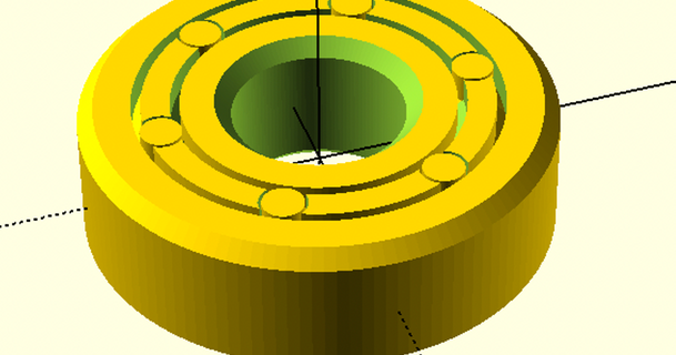 parametric print-in-place bearing jfoucher download free stl model printablescom 3d models hobby & makers mechanical parts 3d print model - Mito3D