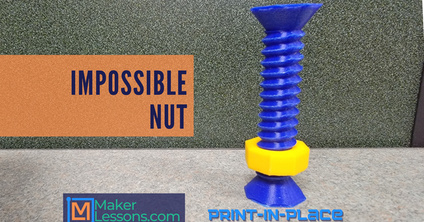 impossible nut maker lessons download free stl model printablescom 3d models toys & games puzzles brain-teasers fidgetspinner fidgettoy threads toy 3d print model - Mito3D