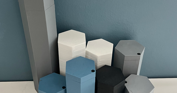 altıgen manyetik kutuları Çeşitlilik boyutları depresan indir Bedava stl model printablescom 3d modeller ev halkı dekor konteyner kutu 3d print model - Mito3D