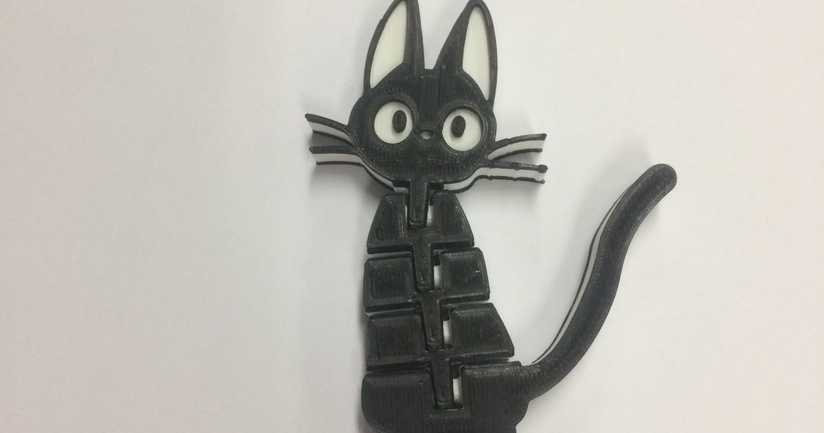 Jiji Kiki livraison service flexi chat petit shr3deu Télécharger libre stl modèle imprimablescom 3d modèles jouets Jeux action figures statues ghibli 3D print model - Mito3D