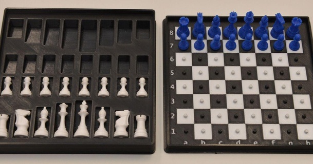 travel chess set mmu board alternative case hume download free stl model printablescom 3d models toys & games chessboard chessset travelsize 3d print model - Mito3D