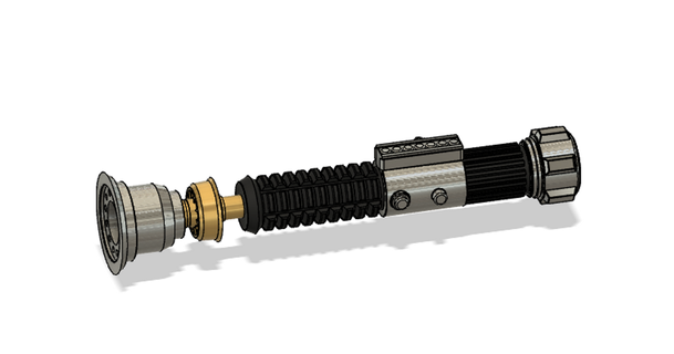 obi wan Kenobi's spada laser anh repliche Scarica gratuito stl modello printablescom 3d Modelli costumi Accessori oggetti scena 3d print model - Mito3D