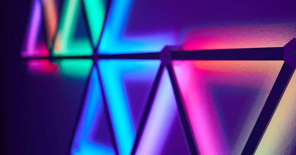 LED lámpara pared inspirado nanohoja líneas das descargar gratis stl modelo imprimiblescom 3d modelos Arte diseño wall mounted esp32 hexágono hexagonal hexágonos 3d print model - Mito3D