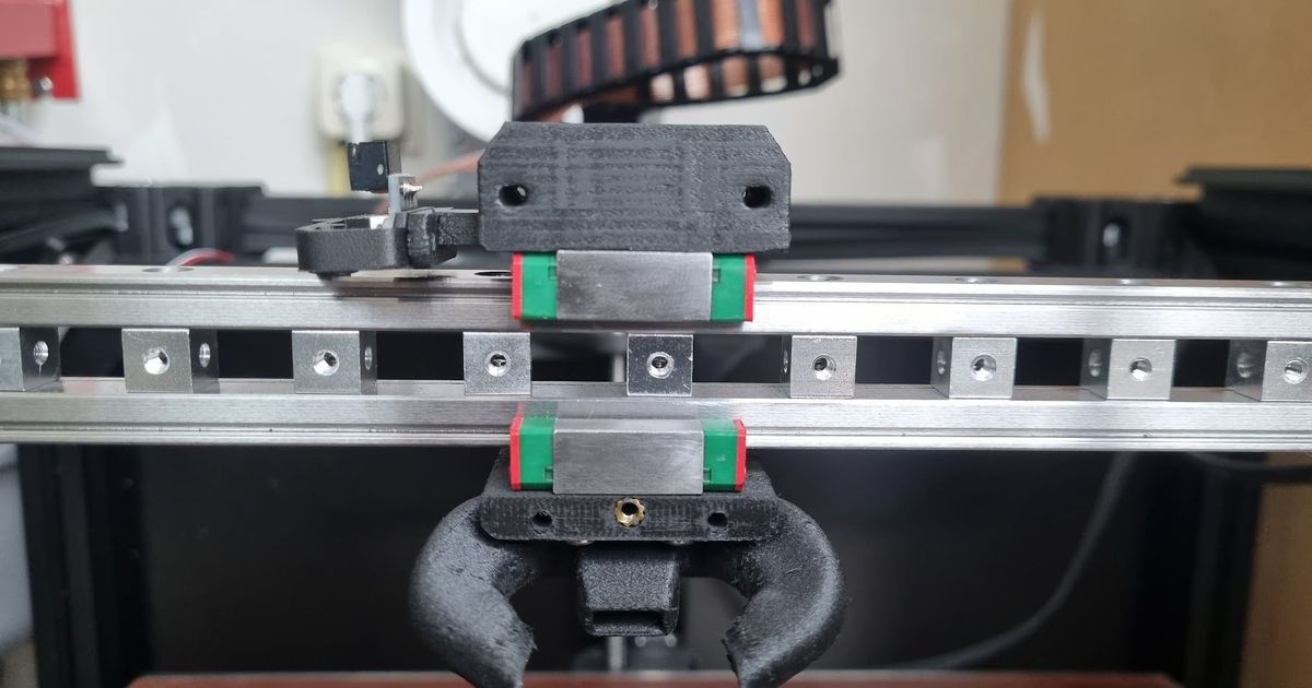 ratrig v-core 3 dual x-rail mod elcojacobs download free stl model printablescom 3d models printers - upgrades linearrail vcore3 xgantry 3D print model - Mito3D