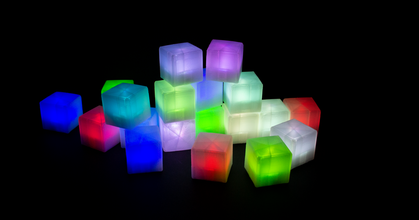 ultime LED cube accent nuit lumière fabricants écraser Télécharger libre stl modèle imprimablescom 3d modèles art conception dessins blocs portail portal2 3d print model - Mito3D