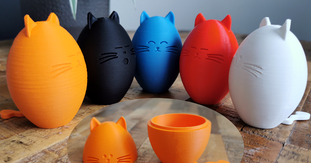Paskalya kediler tomodesigns indir Bedava stl model printablescom 3d modeller dünya taramalar hayvanlar 1 kedi Şirin Easterdesign 3d print model - Mito3D
