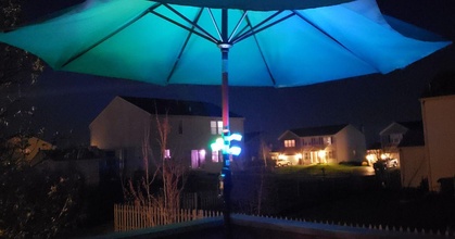 ombrello luce mazzo terrazza creatori mescolare Scarica gratuito stl modello printablescom 3d Modelli domestico all'aperto giardino guidato ledholder led illuminazione 3d print model - Mito3D