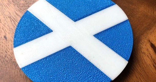 Escocia bandera portavasos dany nchez cerveza posavasos británico 3d print model - Mito3D