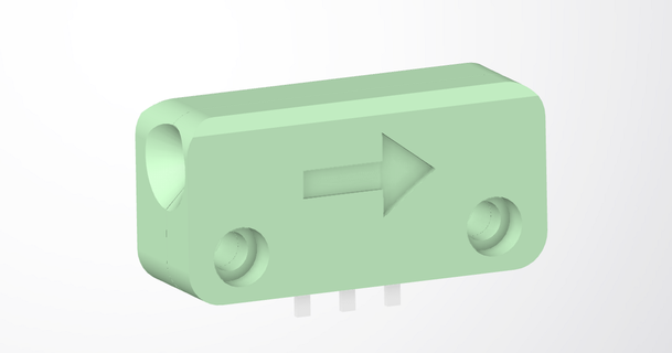 nano filamento acabar sensor glitzville detecção detector micro interruptor 3d print model - Mito3D