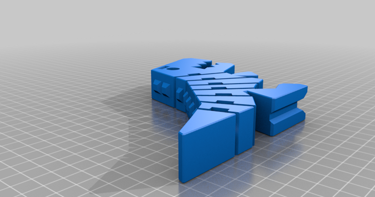 mrtrexflex ruudimental trex flexi flex tyrannosaurus rex 3D print model - Mito3D
