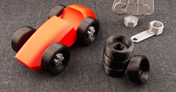 pit - ferrari 500 rorys3d toy wheel car 3d print model - Mito3D