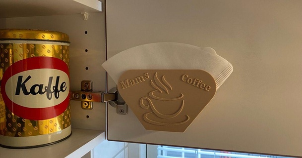 caffè filtro titolare supporto falco 3d print model - Mito3D