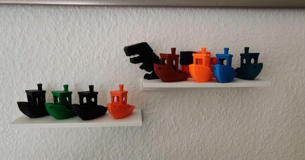 small shelf prints - tesa powerstrips geaz 3d print model - Mito3D
